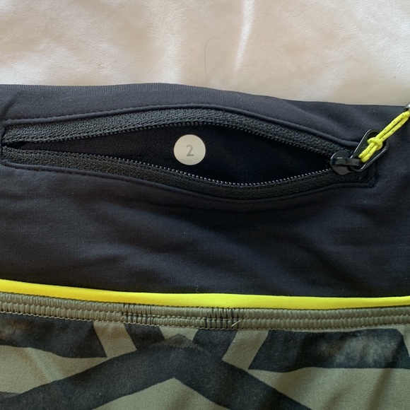 Worn 1x Adorable 🥰 Lululemon Speed shorts. Size 2. Super cute geometric pattern - Picture 2 of 5